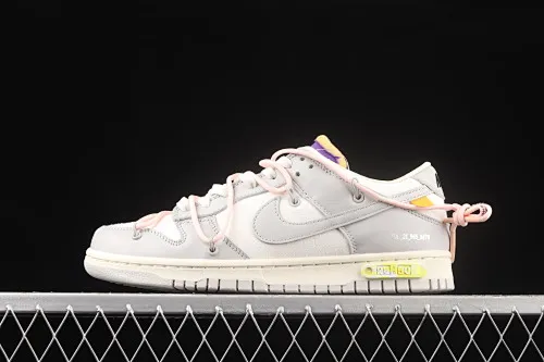 All Categories Nk SB Dunk Series Nk SB Dunk Low Low-top sneakers Pure original version OF x Nk Dunk Low OW Gray SB smashed backboard fashion casual sneakers DM1602-119